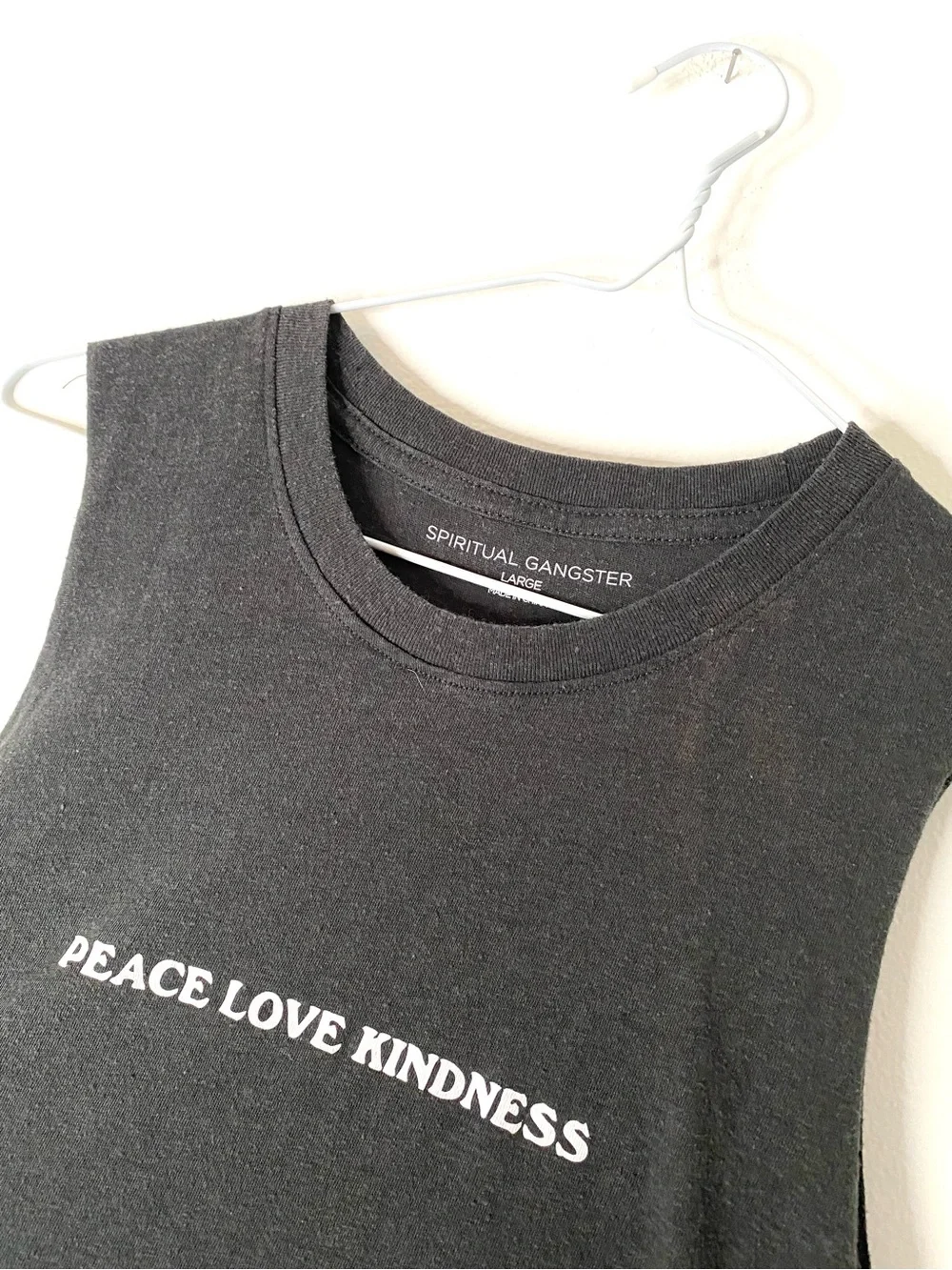Spiritual Gangster Peace Love Kindness Muscle Tank Positive Vibes Graphic - Picture 4 of 8